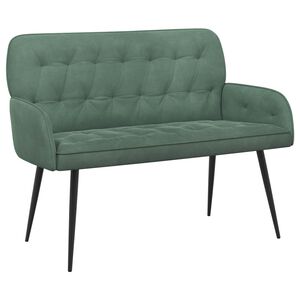vidaXL Canapea de 2 locuri cu picioare metalice 2-Locuri Verde Mării