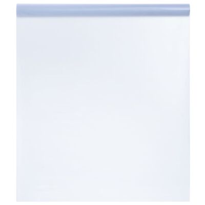 vidaXL Folie fereastră, 3 buc., statică/mată, gri transparentă, PVC