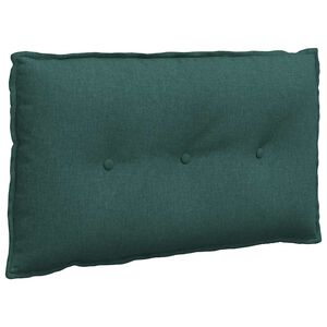 vidaXL Perna pentru spate Verde &icirc;nchis 80 x 19 x 50 cm țesătură