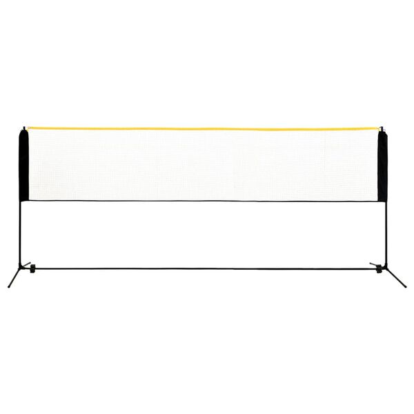 vidaXL Plasă de badminton reglabilă, 400x103x94-158 cm, metal