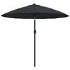 vidaXL Umbrelă de soare de exterior, st&acirc;lp aluminiu, negru, 250 cm