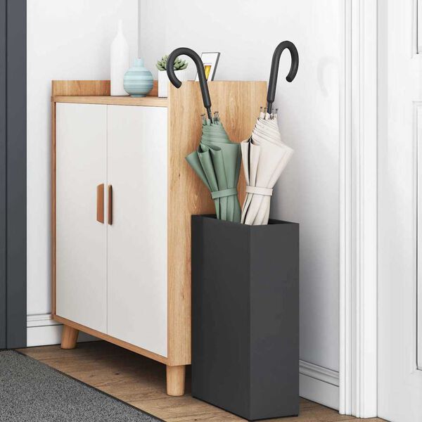 vidaXL Suport pentru umbrele Negru 28 x 12 x 41 cm Oțel