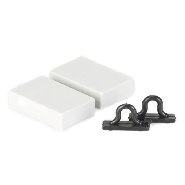 Travellife Perdea muște de ușă Chenille, gri/alb/albastru, 185x56 cm