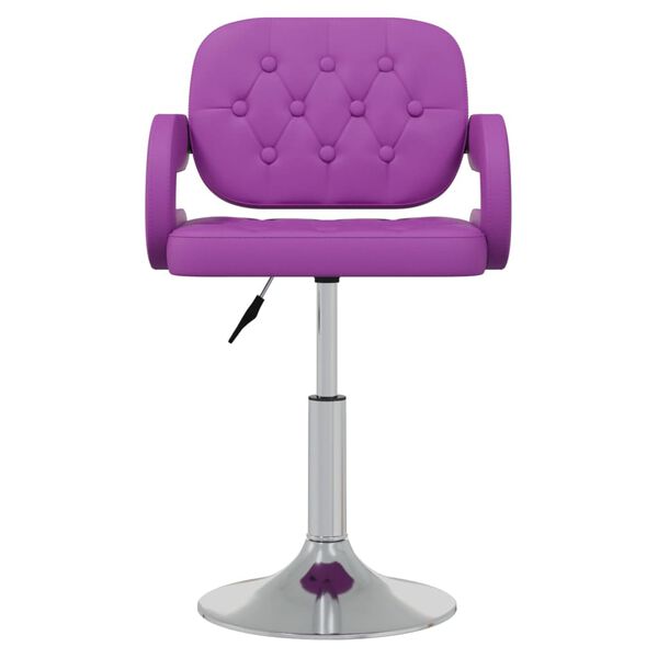 vidaXL Scaun de bar, violet, piele ecologică