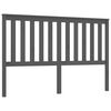 vidaXL Tăblie de pat, gri, 166x6x101 cm, lemn masiv de pin
