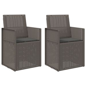 vidaXL Scaune de Dining pentru Grădină 2 pcs Gri deschis și antracit