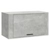 vidaXL Pantofar de perete, gri beton, 70x35x38 cm, lemn prelucrat