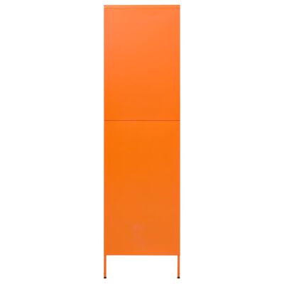 vidaXL Șifonier, portocaliu, 90x50x180 cm oțel