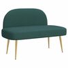 vidaXL Bancă tapițată cu spătar Verde &icirc;nchis 110 x 60 x 76 cm