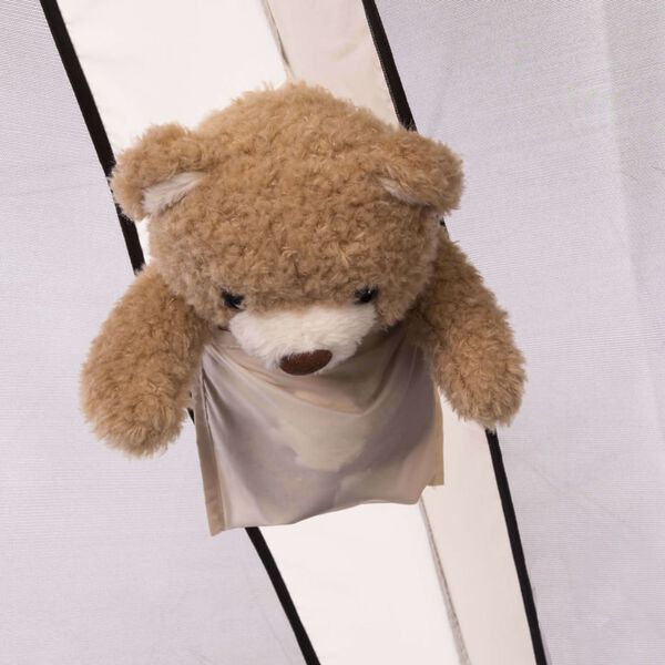 DERYAN Cort pentru pat cu plasă anti-țânțari, crem, 200x90x110 cm