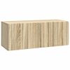 vidaXL Oglindă TV montată pe perete 78,5 x 31 x 30 cm Stejar Sonoma