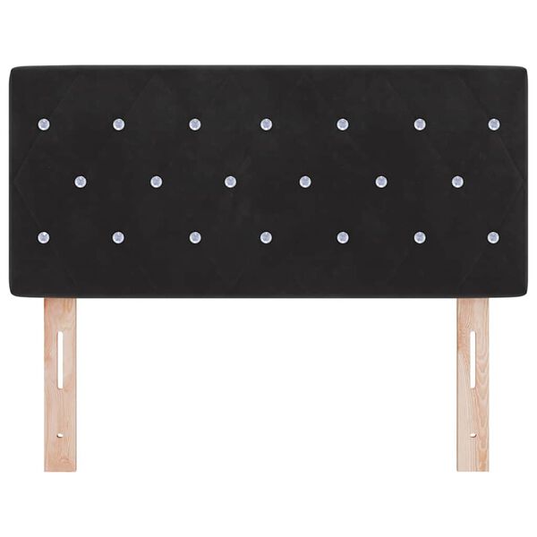 vidaXL Tăblie cap cu headboard Negru 100 cm Piele artificială