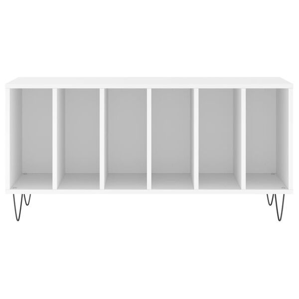 vidaXL Comodă discuri, alb, 100x38x48 cm, lemn prelucrat