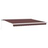 vidaXL Copertină retractabilă manual, maro, 400x300 cm