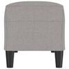 vidaXL Bancă, gri deschis, 100x35x41 cm, textil