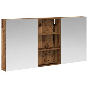 vidaXL Set dulap baie 3 buc. 140 x 14,5 x 70 cm Lemn prelucrat