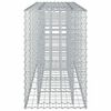 vidaXL Pat ridicat din gabion Argintiu 170 x 50 x 80 cm