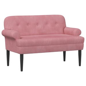 vidaXL Canapea cu capitonaj butonat Roz 120 x 66 x 78 cm Catifea