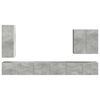 vidaXL Set Dulap pentru Televizor Montat pe Perete 6 pcs Gri din beton