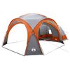 vidaXL Cort lateral Gri și Portocalie 410 x 410 x 250 cm