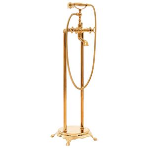 vidaXL Robinet de cadă independent, auriu, 99,5 cm, oțel inoxidabil
