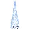 vidaXL Brad de Crăciun conic, 500 LED-uri, albastru, 100x300 cm