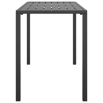 vidaXL Masă de dining pentru grădină, antracit, 110x54x70 cm, oțel
