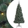 vidaXL Pom de Crăciun artificial cu lumini și set de globuri Verde