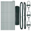 vidaXL Gard cu St&acirc;lp Verde 1,2 x 25 m Oțel și PVC