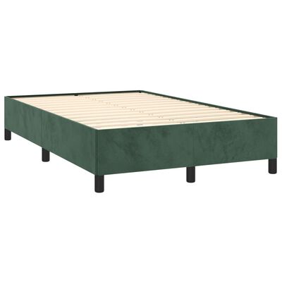 vidaXL Cadru de pat, verde închis, 120x200 cm, catifea