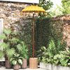 vidaXL Parasol Balinez Galben 95 x 95 x 260 cm
