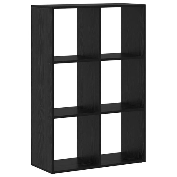 vidaXL Dulap pentru cărți Stejar Negru 69,5 x 29 x 103,5 cm