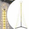 vidaXL Pom de Crăciun LED 363 LED-uri Alb Cald 182 cm