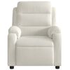 vidaXL Fotoliu rabatabil electric, crem, catifea
