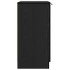 vidaXL Dulap pentru pantofi Stejar Negru 59 x 35 x 70 cm Lemn compozit