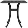 vidaXL Masă de grădină, negru, 53x53x53 cm, aluminiu turnat