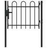 vidaXL Poartă de gard BOXTEL 103 x 124,5 cm Oțel vopsit electrostatic