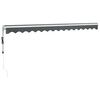 vidaXL Copertină retractabilă automată, antracit, 4,5x3 m