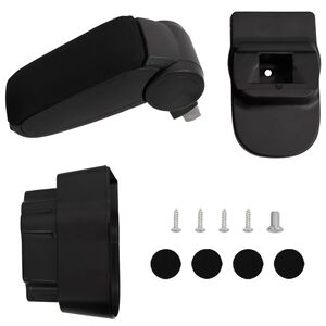 vidaXL Cotieră auto pentru OPEL CORSA D (2007-2014) negru 12x37x(31-48) cm ABS