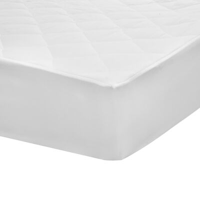 vidaXL Protecție pentru saltea matlasată, alb, 160 x 200 cm, groasă