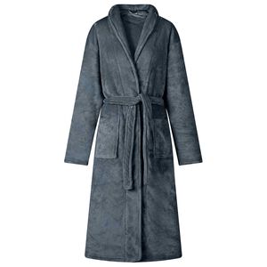 vidaXL Robe fără glugă Albastru marin s Flanelă