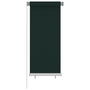 vidaXL Jaluzea tip rulou de exterior, 65 (l) x 140 (&icirc;) cm, verde &icirc;nchis, HDPE
