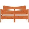 vidaXL Cadru pat fără saltea, maro ceruit, 140x190 cm, lemn masiv pin