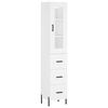 vidaXL Dulap înalt, alb, 34,5x34x180 cm, lemn prelucrat