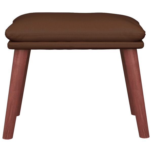 vidaXL Taburet, maro, 45x29,5x35 cm, piele ecologică