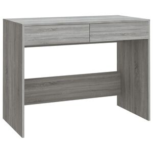 vidaXL Birou, gri sonoma, 101 x 50 x 76,5 cm, PAL