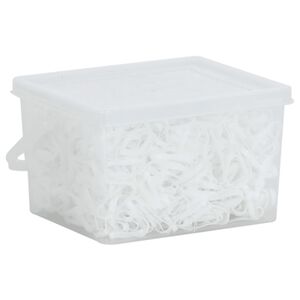 vidaXL Benzi de &icirc;mpletit pentru cal, 2500 buc., alb, silicon
