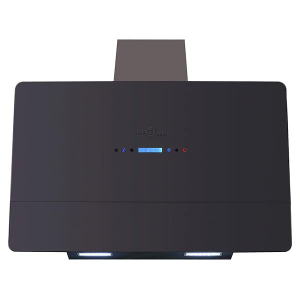 vidaXL Hotă cu afișaj tactil 900 mm, Neagră