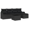 vidaXL Set de canapele pentru grădină 6 buc. Rattan poli