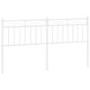 vidaXL Tăblie de pat de schimb metalică, alb, 160 cm